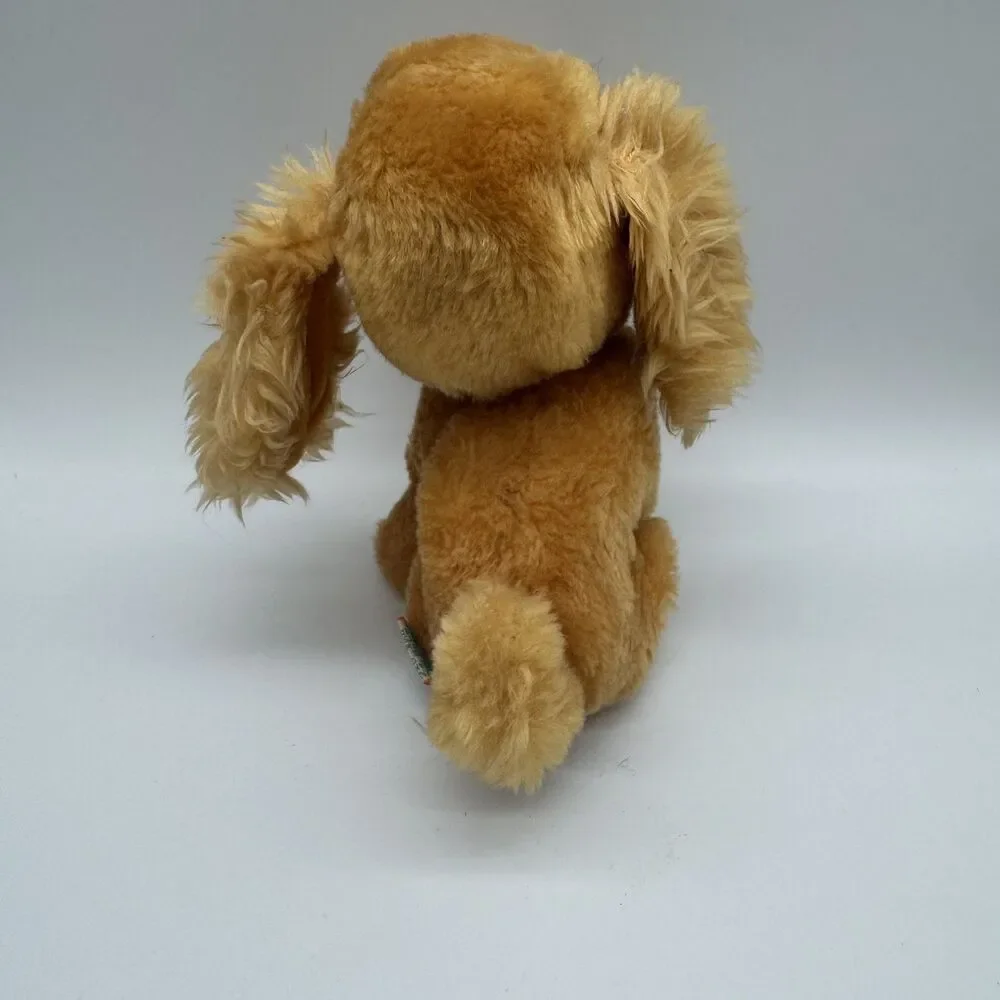 Vintage Dakin Cocker Spaniel Gold 7in Stuffed Plush 1978 Clippings Nutshells